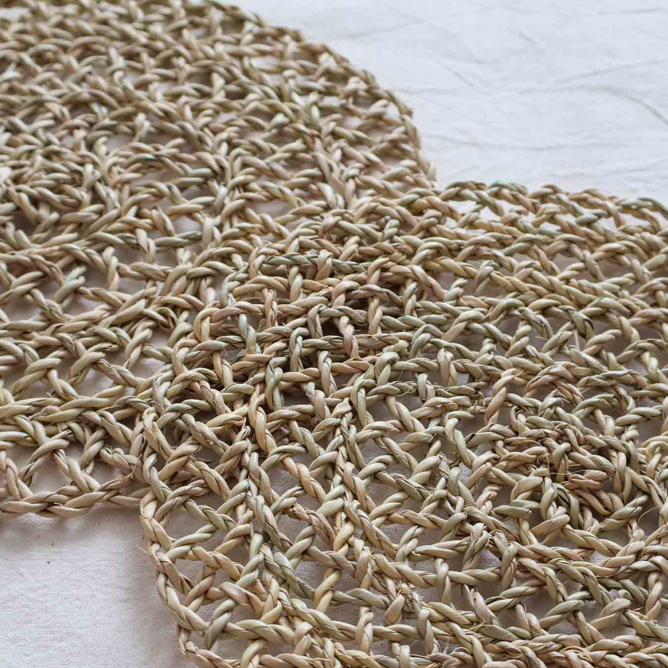 Set de table en osier tressé - Fait main