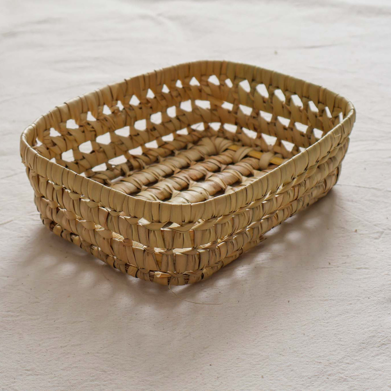 Panières de rangement en feuilles de palmier - 5 tailles