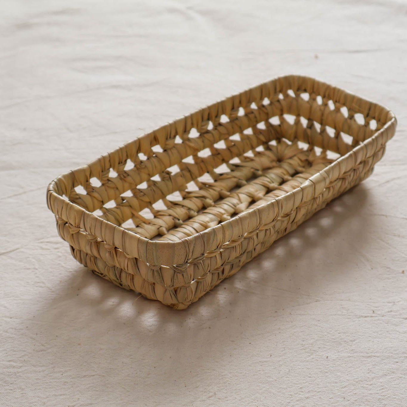 Panières de rangement en feuilles de palmier - 5 tailles
