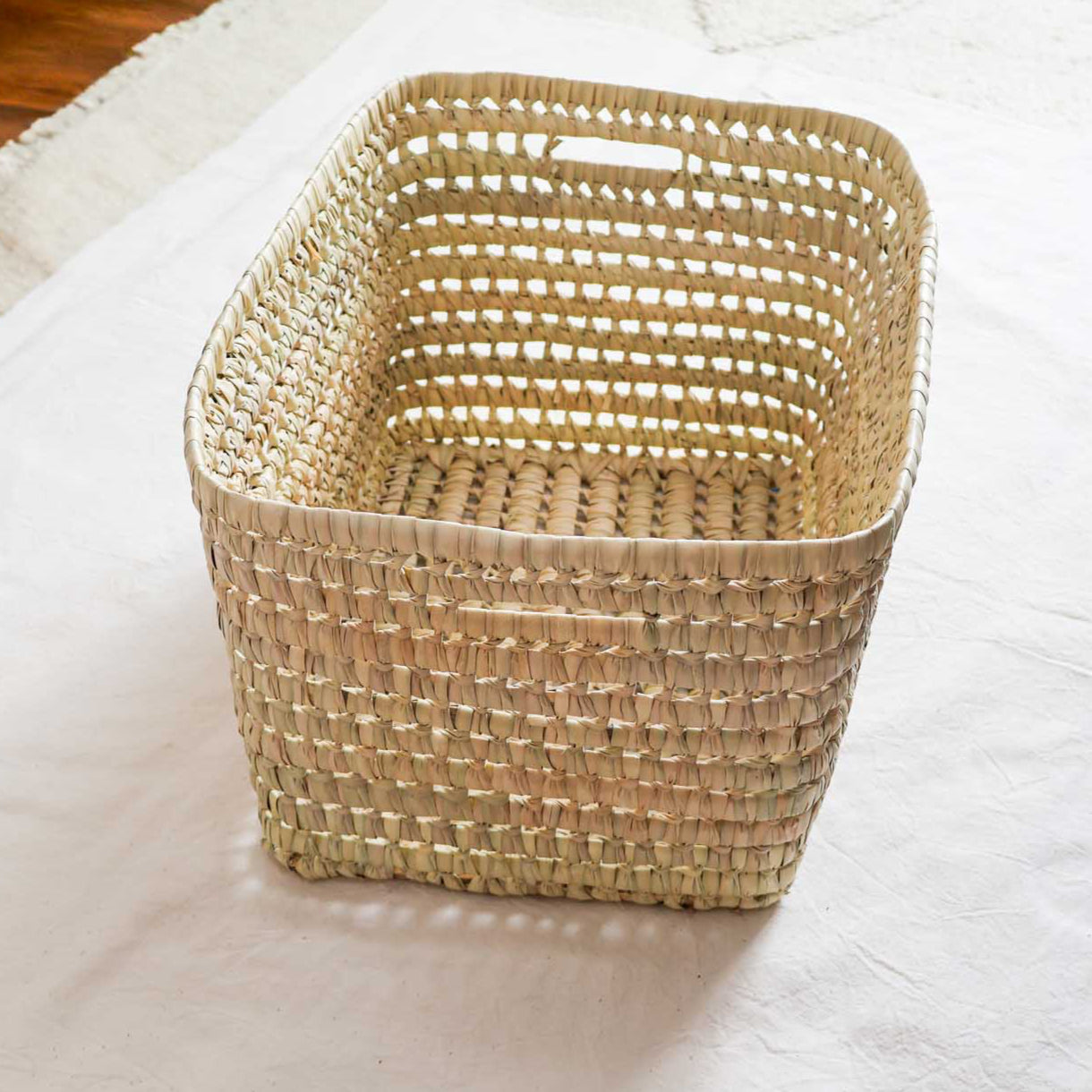 Panières de rangement en feuilles de palmier - 5 tailles