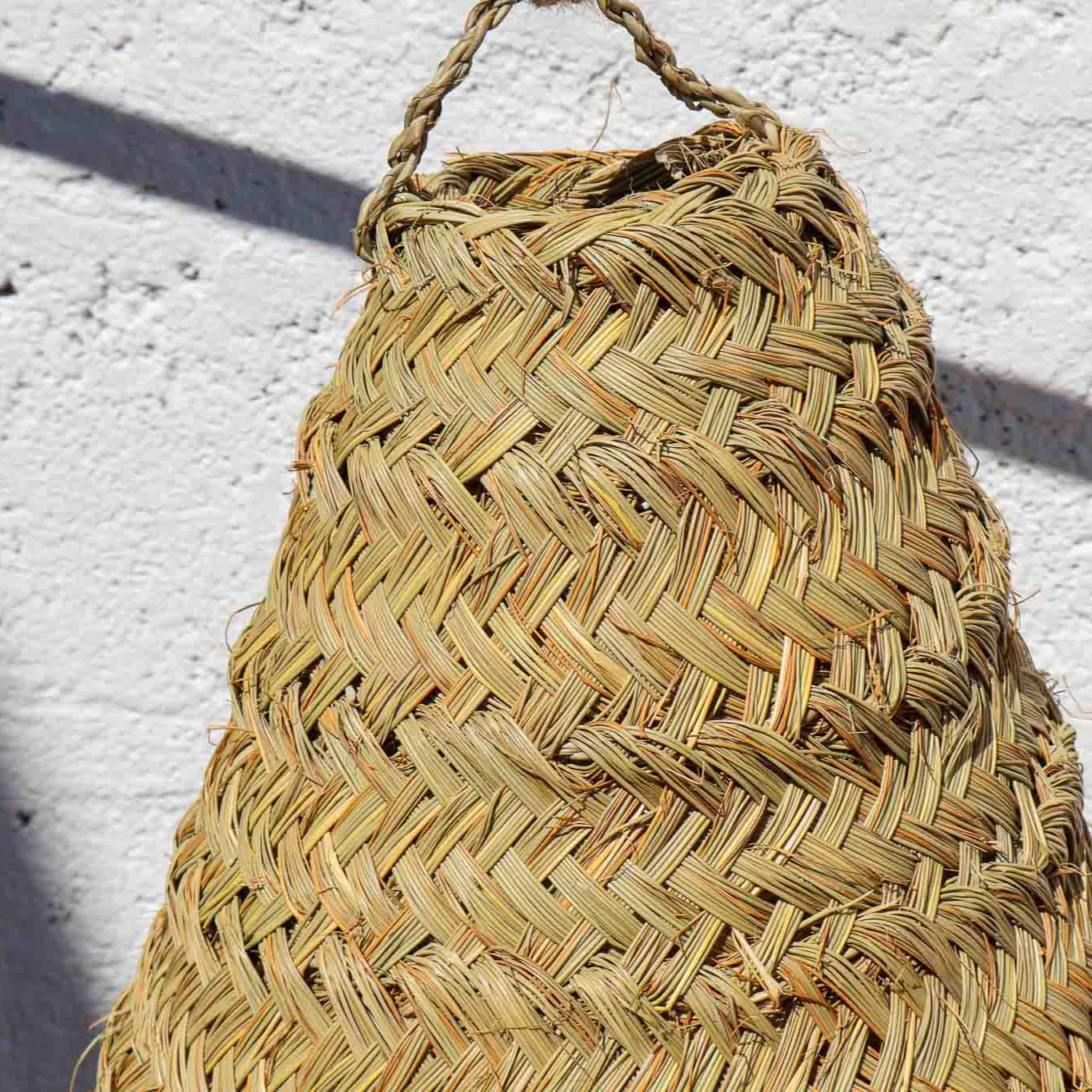 Suspension "Djemaa" – Tressage plein en alfa naturelle