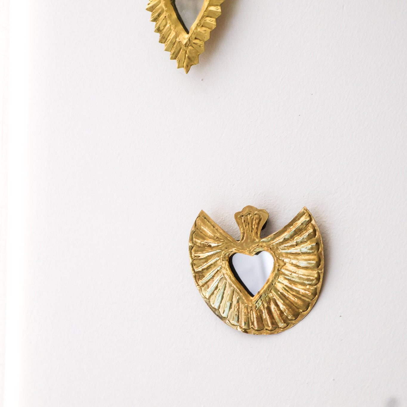Mini Ex-voto coeur – Laiton doré