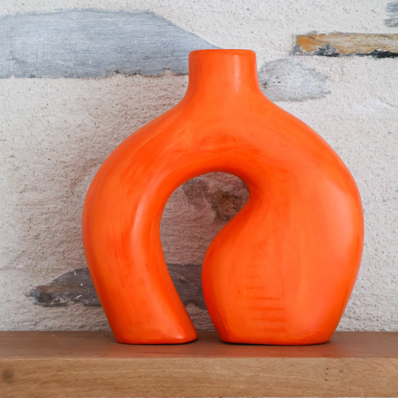 vase munhanna orange maison asli