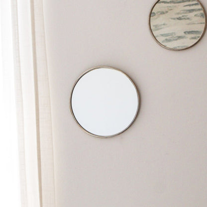 Miroir Tayra – Forme ronde en laiton, fabrication artisanale