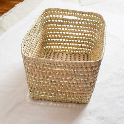 Panières de rangement en feuilles de palmier - 5 tailles