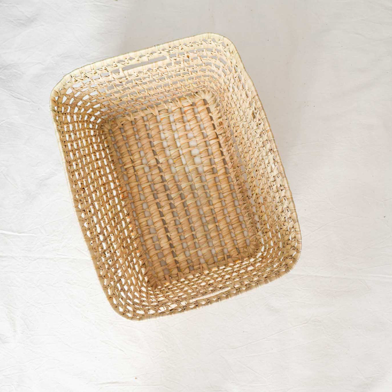 Panières de rangement en feuilles de palmier - 5 tailles