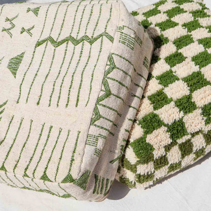 Pouf en tapis KILIM – 60x60x25 cm