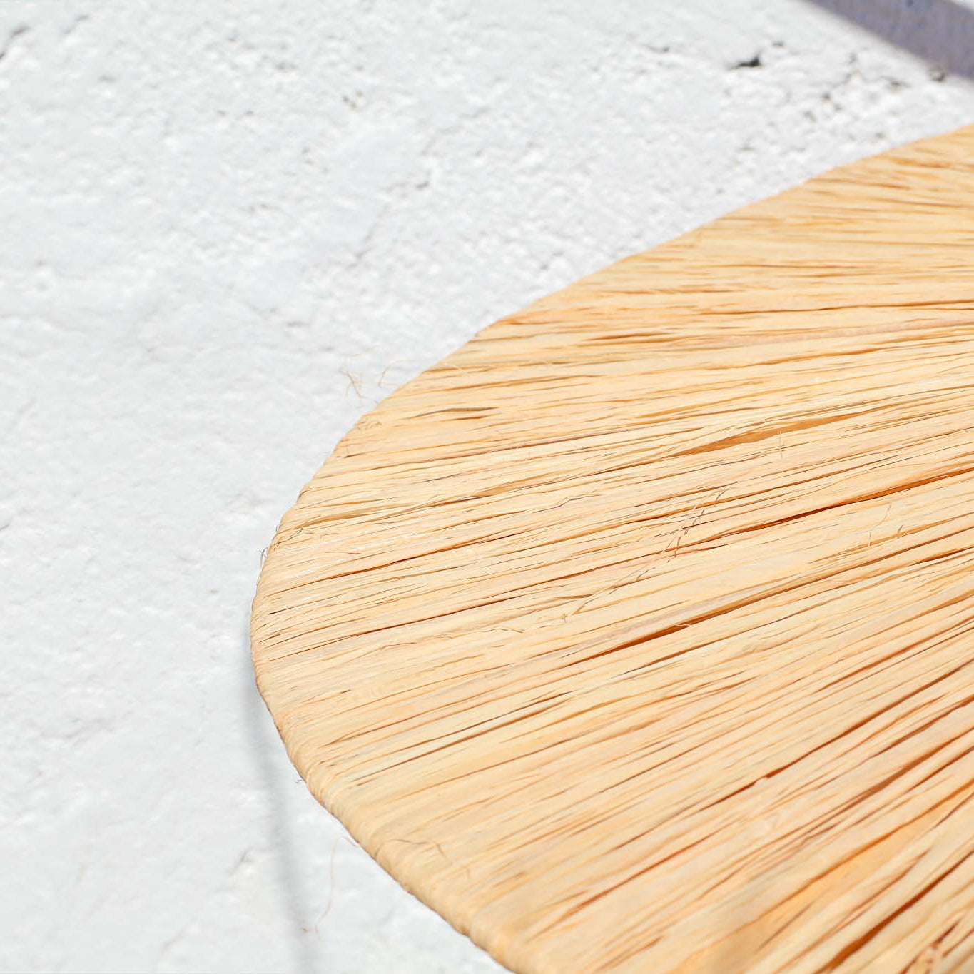 Suspension "Nour" – Raphia ondulé naturel