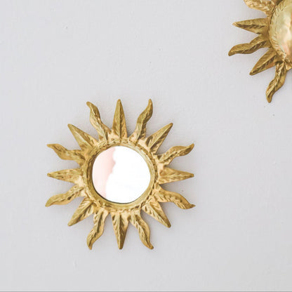 Ex-voto soleil – Laiton doré, avec ou sans miroir