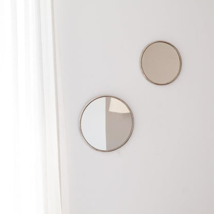 Miroir Tayra – Forme ronde en laiton, fabrication artisanale