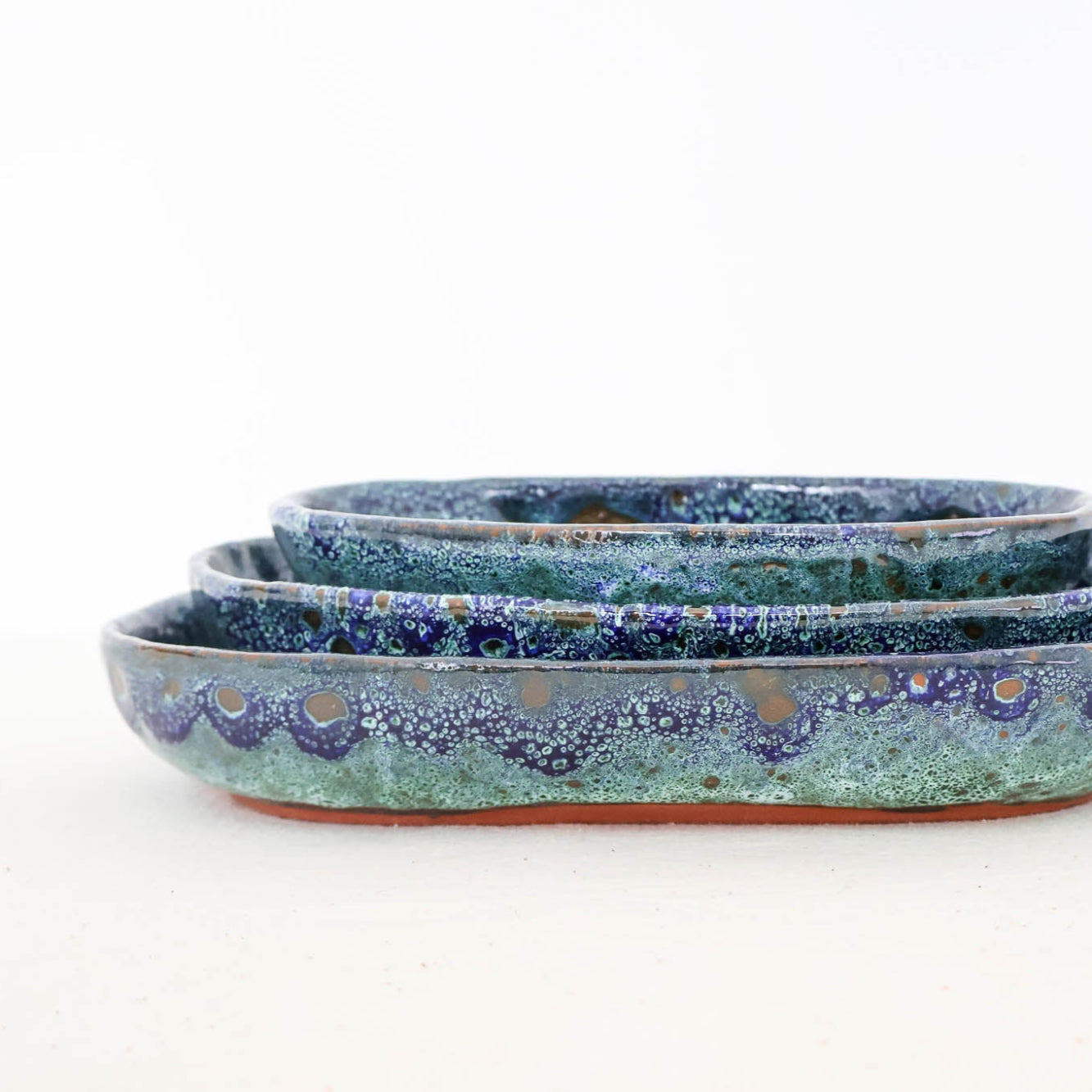 Plat en céramique, 3 tailles - collection Ayyur