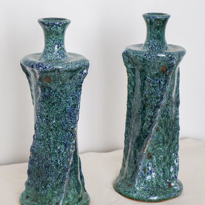 magnifique bougeoirs torsadés collection Ayyur MAISON ASLI