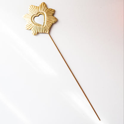 Bijou de bouquet, ex voto – Laiton doré
