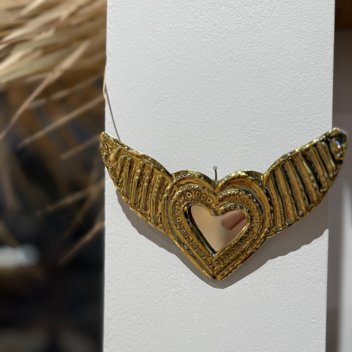 Mini Ex-voto coeur – Laiton doré