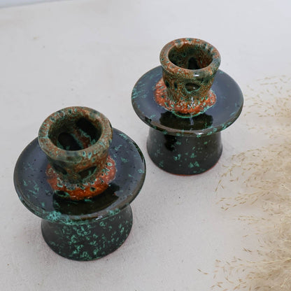 Bougeoir en céramique Burj – Collection Ayyur