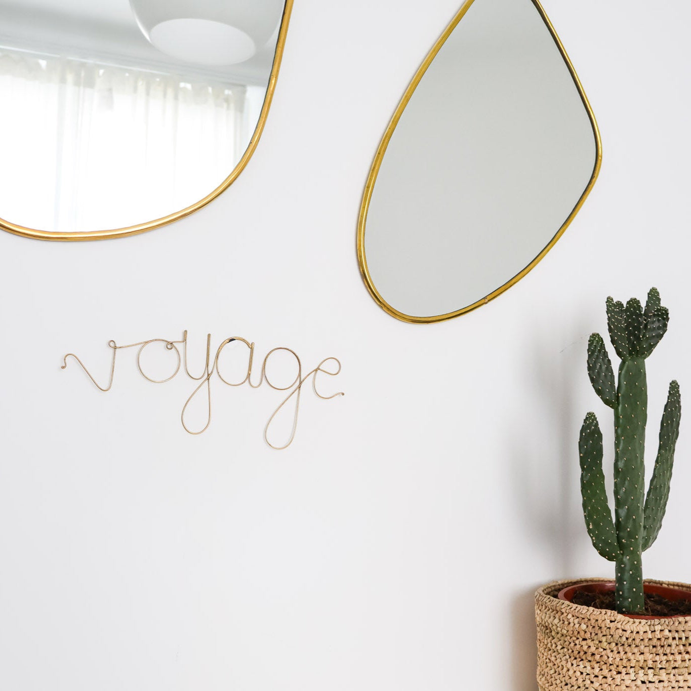 Mots décoratifs en laiton – Voyage, Bisou, Bonheur, Amour