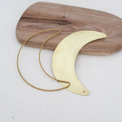 Formes murales en laiton plein – Oiseau, Nuage ou Lune