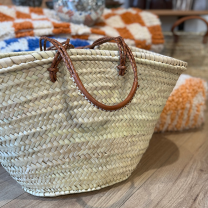 Panier marocain anses tressées