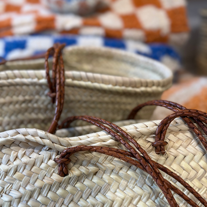 Panier marocain anses tressées