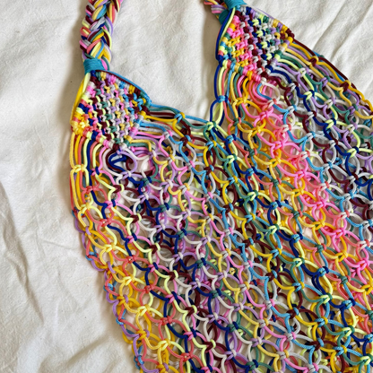 Sac panier en crochet marocain fait main, pièce unique Maison Asli