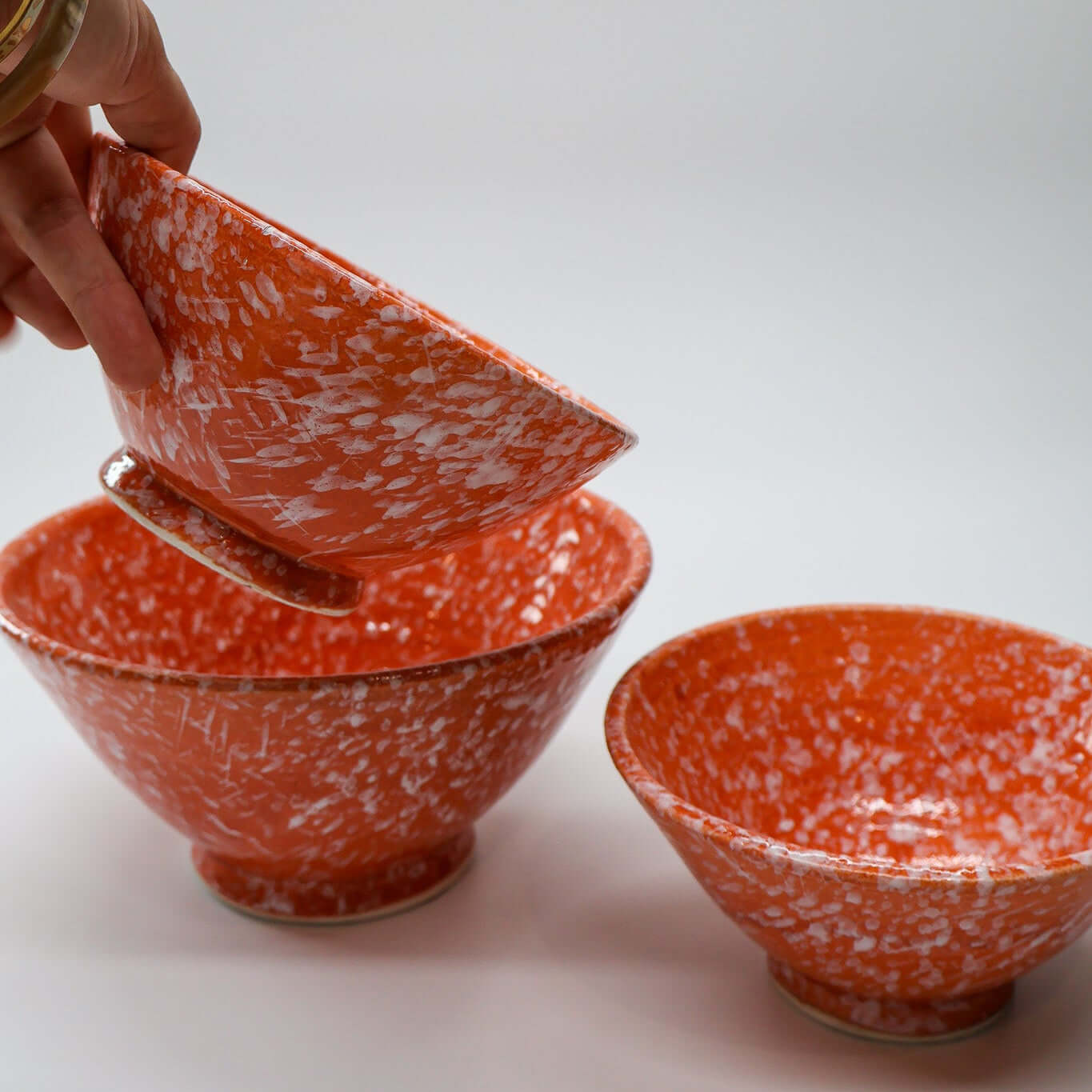 Saladier et bols - collection Nujum, orange