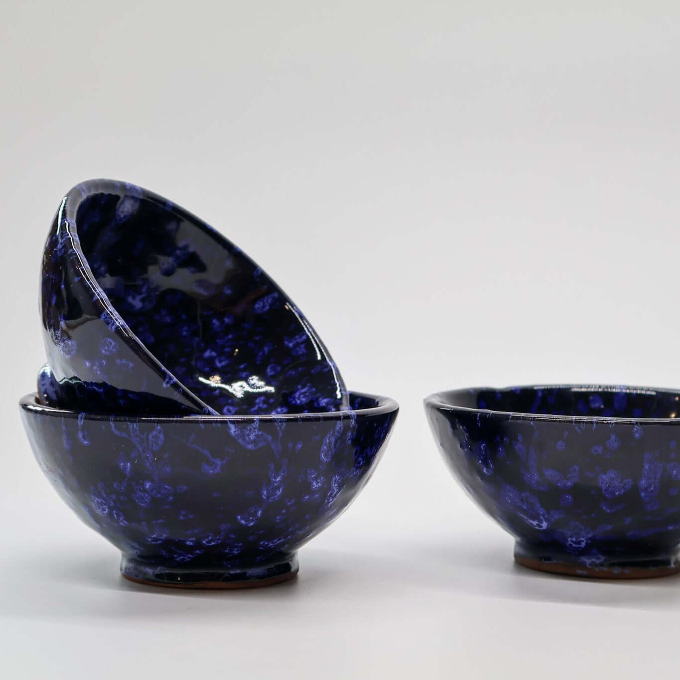 Mini bol, en trio, bleu profond - collection Ayyur