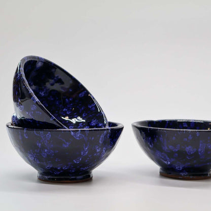 Mini bol, en trio, bleu profond - collection Ayyur
