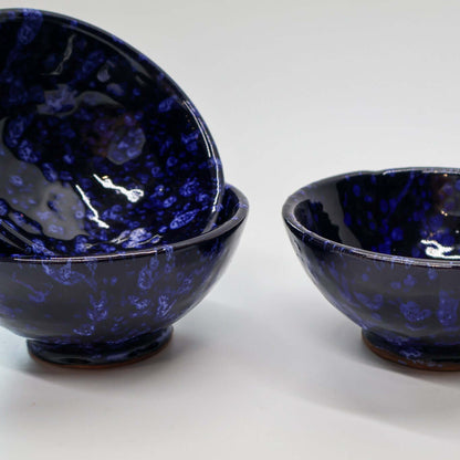 Mini bol, en trio, bleu profond - collection Ayyur