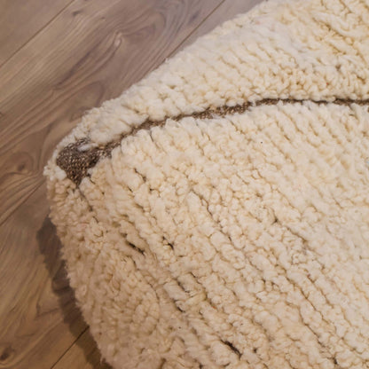 pouf Beni Ouarain détails marron