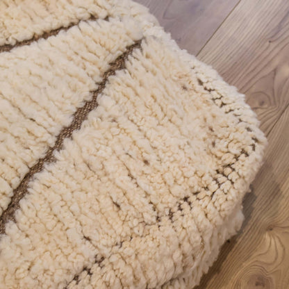 pouf Beni Ouarain détails marron