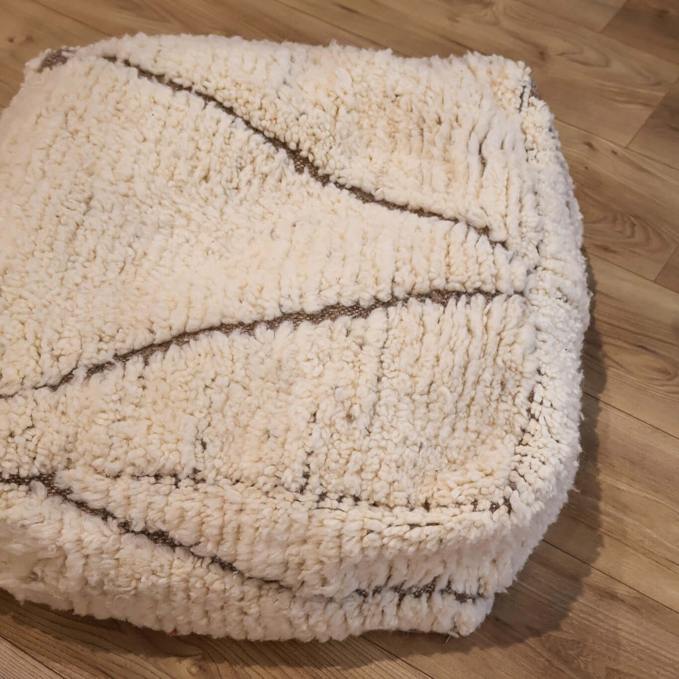 pouf Beni Ouarain détails marron