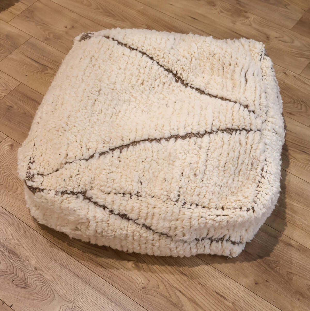 pouf Beni Ouarain détails marron