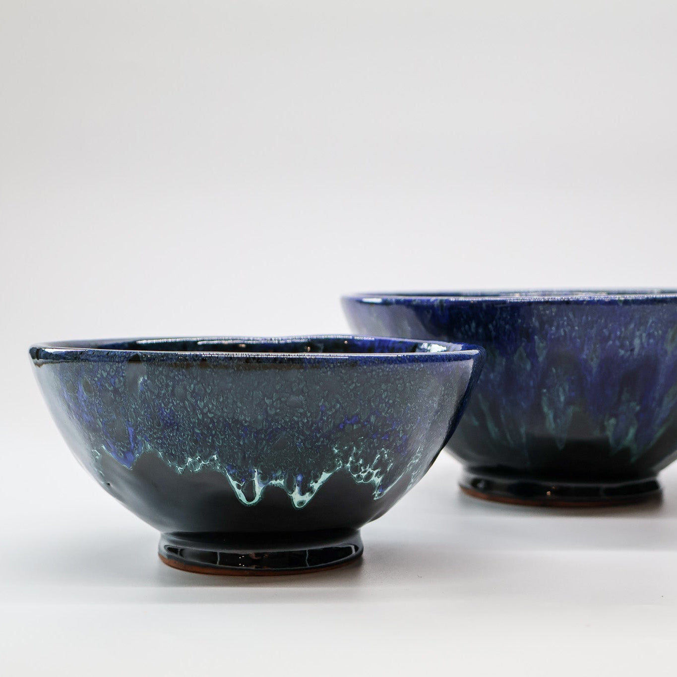 Saladier et bols - collection Amal, bleu