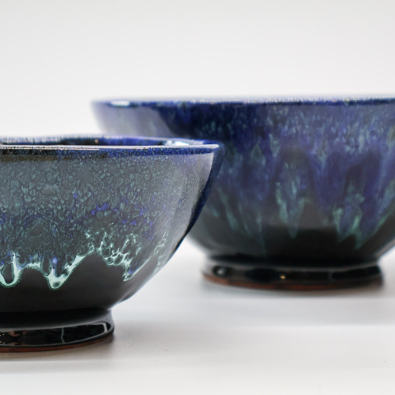 Saladier et bols - collection Amal, bleu
