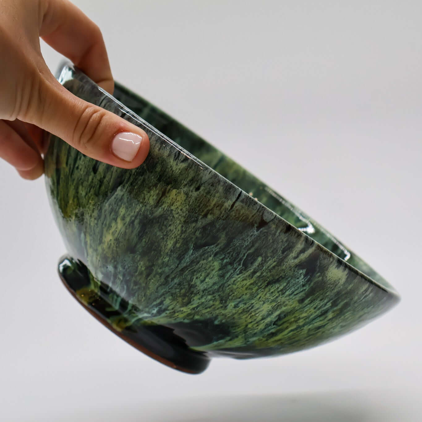 Saladier et bols - collection Amal, vert