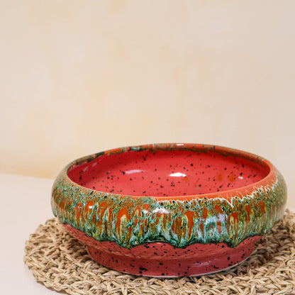 Plat arrondi en céramique, 3 tailles - collection Ayyur