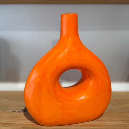 Vase Bayda en Tadelakt, pièce artisanale Maison Asli