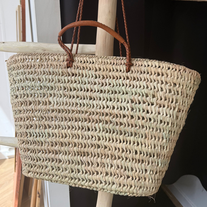 Sac panier marocain anses tressées