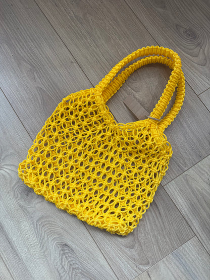Sac panier en crochet marocain
