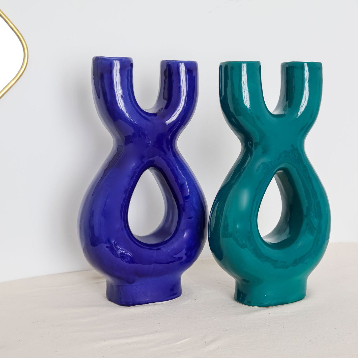 Vase Ya en terre cuite émaillée