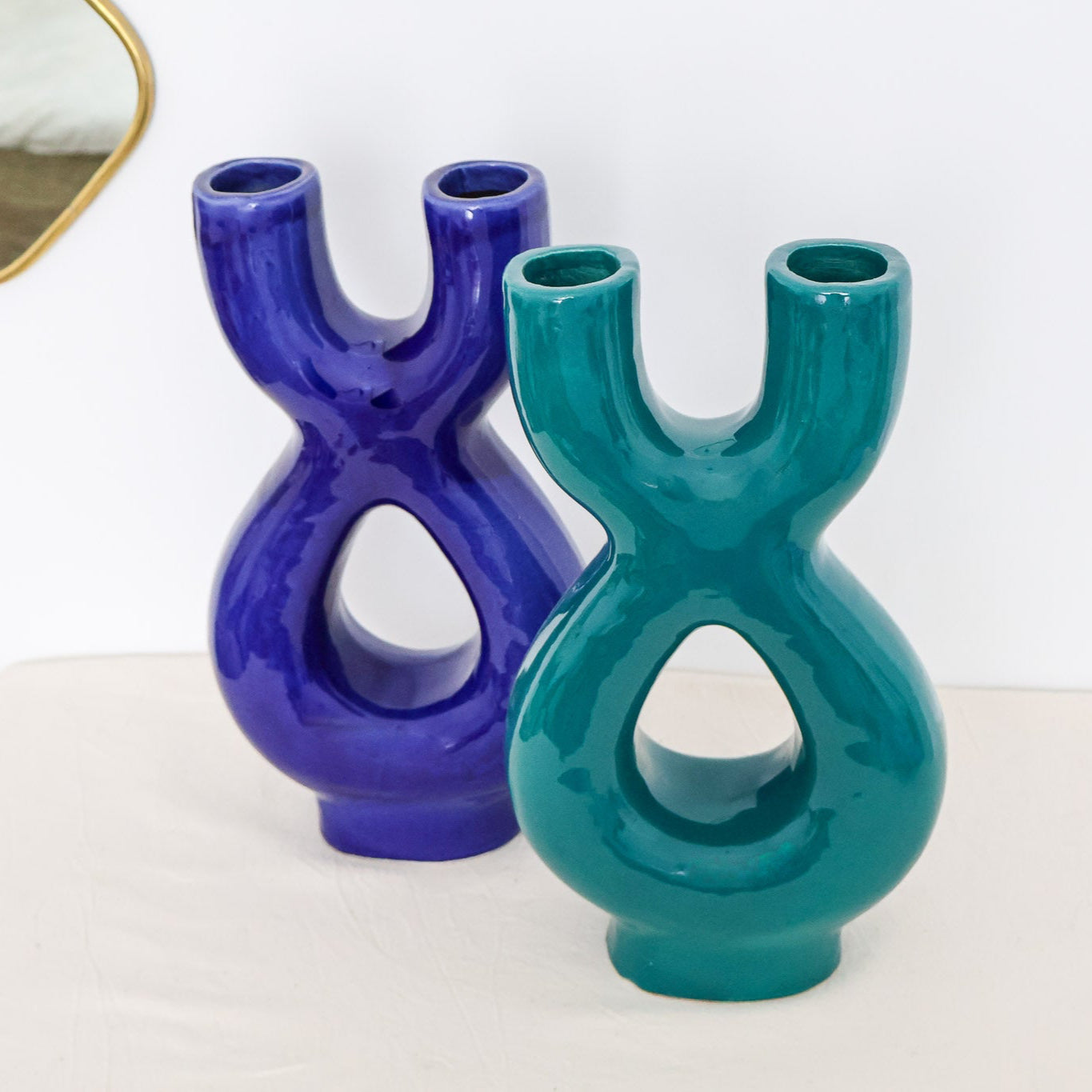 Vase Ya en terre cuite émaillée